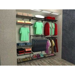 Conjunto Comac com 3 estantes cremalheira e 11 prateleiras tamanho 185 cm x 200 cm (tipo Closet) - P - 4