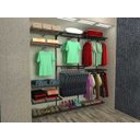 Ver imagem 4 de Conjunto Comac com 3 estantes cremalheira e 11 prateleiras tamanho 185 cm x 200 cm (tipo Closet) - B