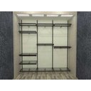 Ver imagem 3 de Conjunto Comac com 3 estantes cremalheira e 11 prateleiras tamanho 185 cm x 200 cm (tipo Closet) - B