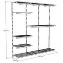 Ver imagem 2 de Conjunto Comac com 3 estantes cremalheira e 11 prateleiras tamanho 185 cm x 200 cm (tipo Closet) - B