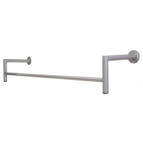 Arara de parede Comac modelo Reta L - Cinza
