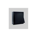 Ver imagem 2 de Caixa Correio Carta Grade e Embutir Chapa de Aço Preta + Kit 3 Números