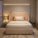 Ver imagem 1 de Cabeceira para Cama Box Solteiro Estofada Persa 90cm com Sapatas Plásticas Linha Premiun