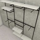 Ver imagem 3 de Prateleira para cremalheira Comac modelo simples 60 cm x 30 cm - Branco