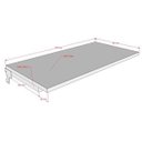 Ver imagem 2 de Prateleira para cremalheira Comac modelo simples 60 cm x 30 cm - Branco
