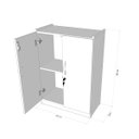 Ver imagem 2 de Armário Multiuso Comac New Baixo Tamanho 60 X 85 X 30 Cm em Mdf