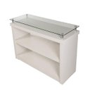 Ver imagem 1 de Balcão Encaixe Comac com Prateleira e Vidro Tamanho 135 X 100 X 50 Cm