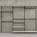 Ver imagem 3 de Arara para cremalheira Comac tamanho 90 cm - Preto