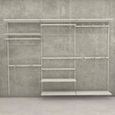 Ver imagem 3 de Arara para cremalheira Comac tamanho 90 cm - Branco