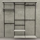 Ver imagem 3 de Arara para cremalheira Comac tamanho 60 cm - Preto