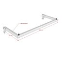 Ver imagem 2 de Arara para cremalheira Comac tamanho 60 cm - Branco