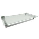 Ver imagem 1 de Estante de parede Comac modelo quadrada Leve 60cm com 1 prateleira e 1 arara em alumínio