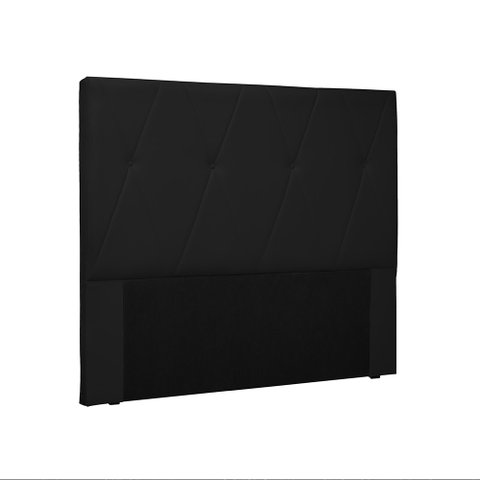 Cabeceira Aquilla Para Cama Box Casal 140 cm Corino - D’Rossi - Preto