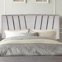 Ver imagem 1 de Painel Estofada Bélgica 90cm Solteiro Para Cama Box Quarto Suede Cinza Claro - Gat Magazine