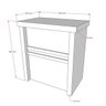 Balcão atendimento Comac modelo Poli em MDF tamanho 80 x 90 x 50 cm - Branco - 3