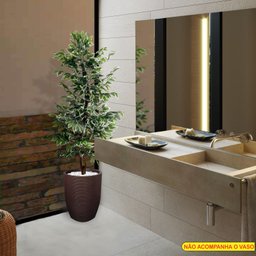 Planta Artificial Árvore Ficus Variegata 1,60 Metros de Altura - 5