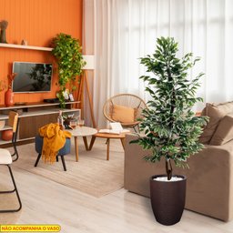 Planta Artificial Árvore Ficus Variegata 1,60 Metros de Altura - 6