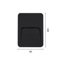 Ver imagem 2 de Balizador Astraled Leo de Sobrepor Led 2w Bivolt Preto 3000k Luz Amarela Bl-6703