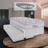 Cama Box Herval Solteiro Atlanta com Cabeceira, 54x88x188cm, Cama Auxiliar, Molas Bonnel - 1