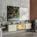 Ver imagem 1 de Aparador Nicho Sala Suspenso Luminare 151 Off White - Gelius