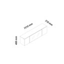 Ver imagem 3 de Aparador Nicho Sala Suspenso Luminare 151 Off White - Gelius
