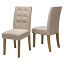 Ver imagem 2 de Conjunto com 2 Cadeiras de Jantar Multimóveis CR50040 Bege