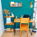 Ver imagem 1 de Home Office Hairpin Aparador Slim Industrial Carvalho e Preto