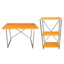 Ver imagem 6 de Home Office Hairpin Aparador Slim Industrial Carvalho e Preto