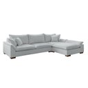 Ver imagem 2 de Sofá de Canto Modulado com Chaise 6 Lugares Base em Madeira Maciça Dominique