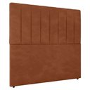 Ver imagem 1 de Cabeceira Cama Box Casal Queen Size Ivana 160cm Veludo Laranja - Desk Design