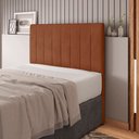Ver imagem 7 de Cabeceira Cama Box Casal Queen Size Ivana 160cm Veludo Laranja - Desk Design