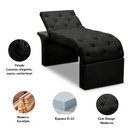 Ver imagem 3 de Maca Estofada Estética Cílios Regulável Spa Veludo Ana Preto