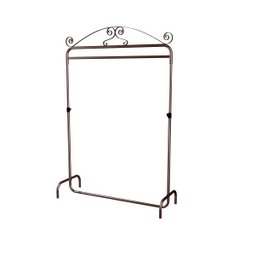 Arara para roupas, Cabideiro Retro Vintage 1,20m cobre envelhecido - 1
