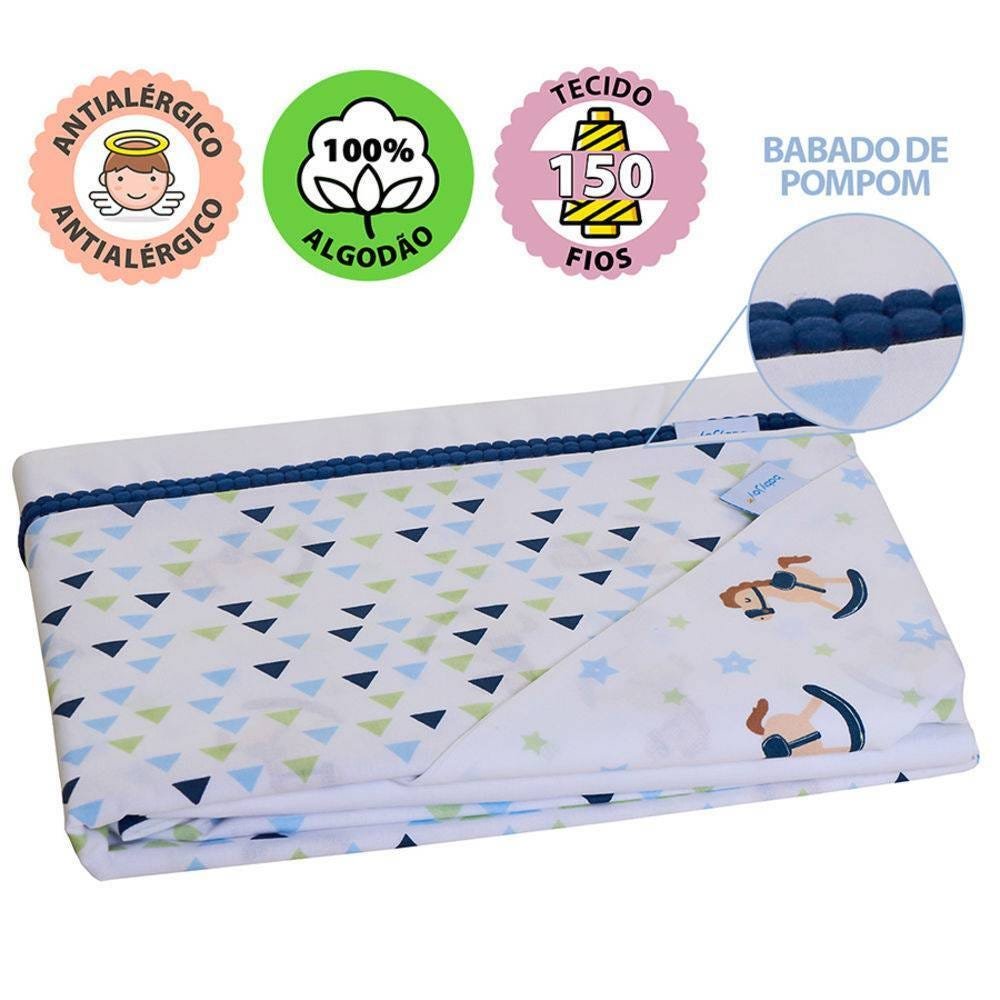 Jogo de Lençol para Berço Americano 3 peças Cavalinho de Pau Baby Joy -  Loja Baby Joy Produtos para Bebês - lojababyjoy