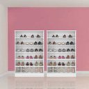 Ver imagem 7 de Kit 2 Armários Bella Multiuso Sapateira - Phoenix - Branco