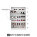 Ver imagem 4 de Kit 2 Armários Bella Multiuso Sapateira - Phoenix - Branco