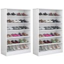 Ver imagem 1 de Kit 2 Armários Bella Multiuso Sapateira - Phoenix - Branco