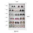 Ver imagem 3 de Kit 2 Armários Bella Multiuso Sapateira - Phoenix - Branco