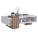 Ver imagem 1 de Mesa de Centro Moderna com Nicho 93cm Branco/montana B93