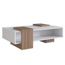 Ver imagem 2 de Mesa de Centro Moderna com Nicho 93cm Branco/montana B93