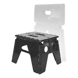 Banqueta Plástica Dobrável e Resistente Preto - 2
