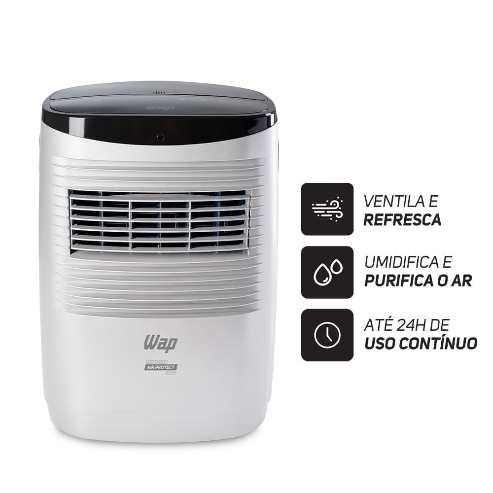 Wap Climatizador de Ar Air Protect e Polishop Ventilador de Mesa e Parede 8 Pas | 127v - 7