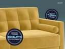 Ver imagem 4 de Sofá Living 3 Lugares 2,00M Madison Amarelo