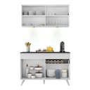 Ver imagem 6 de Armário de Cozinha Compacta 120cm com Leds Veneza Up Multimóveis V2012 Branco