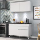 Ver imagem 3 de Armário de Cozinha Compacta 120cm com Leds Veneza Up Multimóveis V2012 Branco
