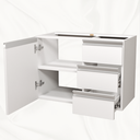 Ver imagem 3 de Balcão Móvel Gabinete Mdf para Banheiro sem Tampo 60cm Direito