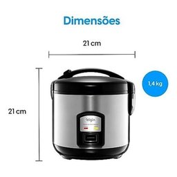 Panela de Arroz Elétrica Elgin 400w 5 Xícaras Cor Preto 110v - 7