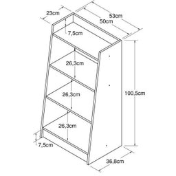 Estante Pequena Organizadora 53cm Montessori Es7000 Art In Móveis - Branco - 3