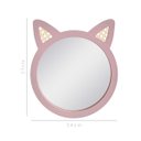 Ver imagem 2 de Espelho Decorativo Infantil 43x44cm Gato Rosa