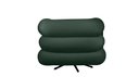 Ver imagem 3 de Poltrona Micheli 94cm Base Reclinável Veludo: Verde